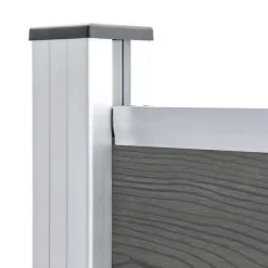 vidaXL Panel de valla WPC 175x146 cm Gris