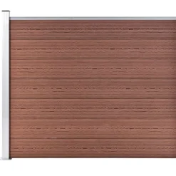 vidaXL Panel de valla WPC marrón 175x146 cm Marrón