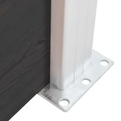 vidaXL Panel de valla WPC 175x105 cm Negro Clearance