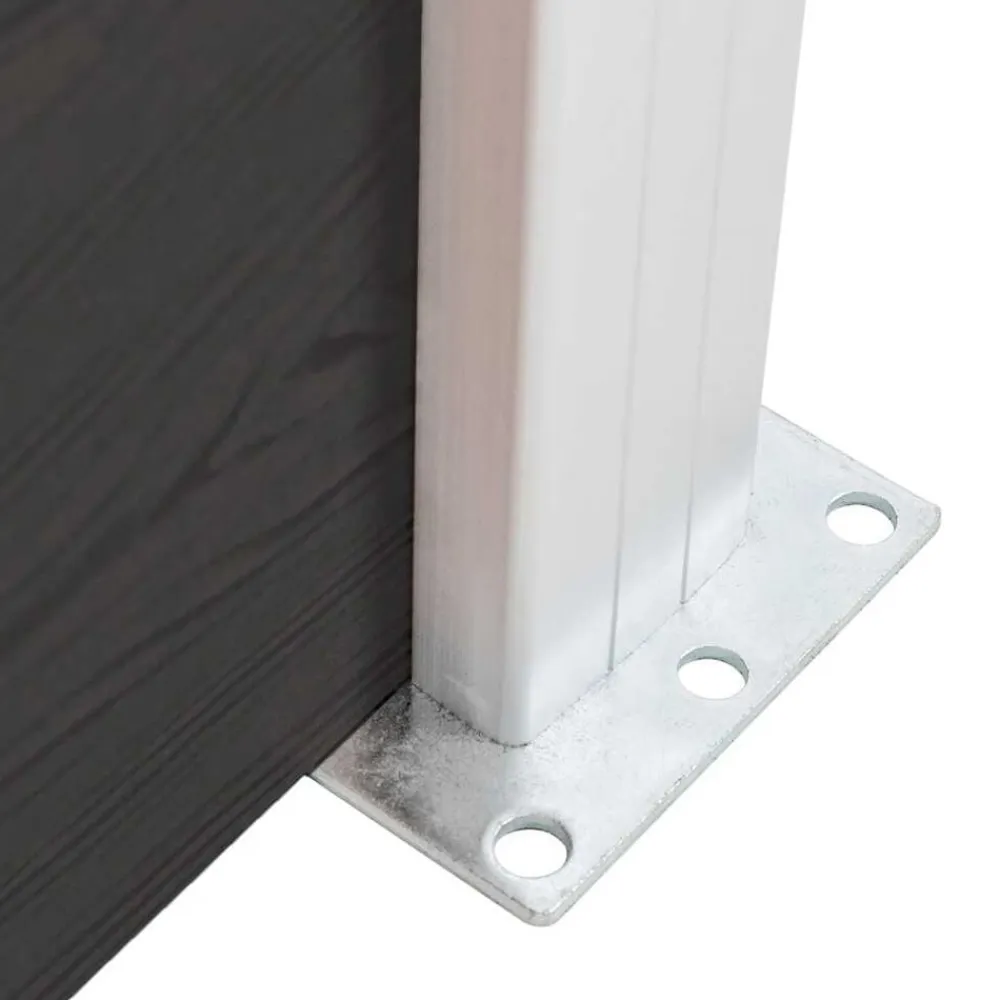 vidaXL Panel de valla WPC 175x105 cm Negro Clearance