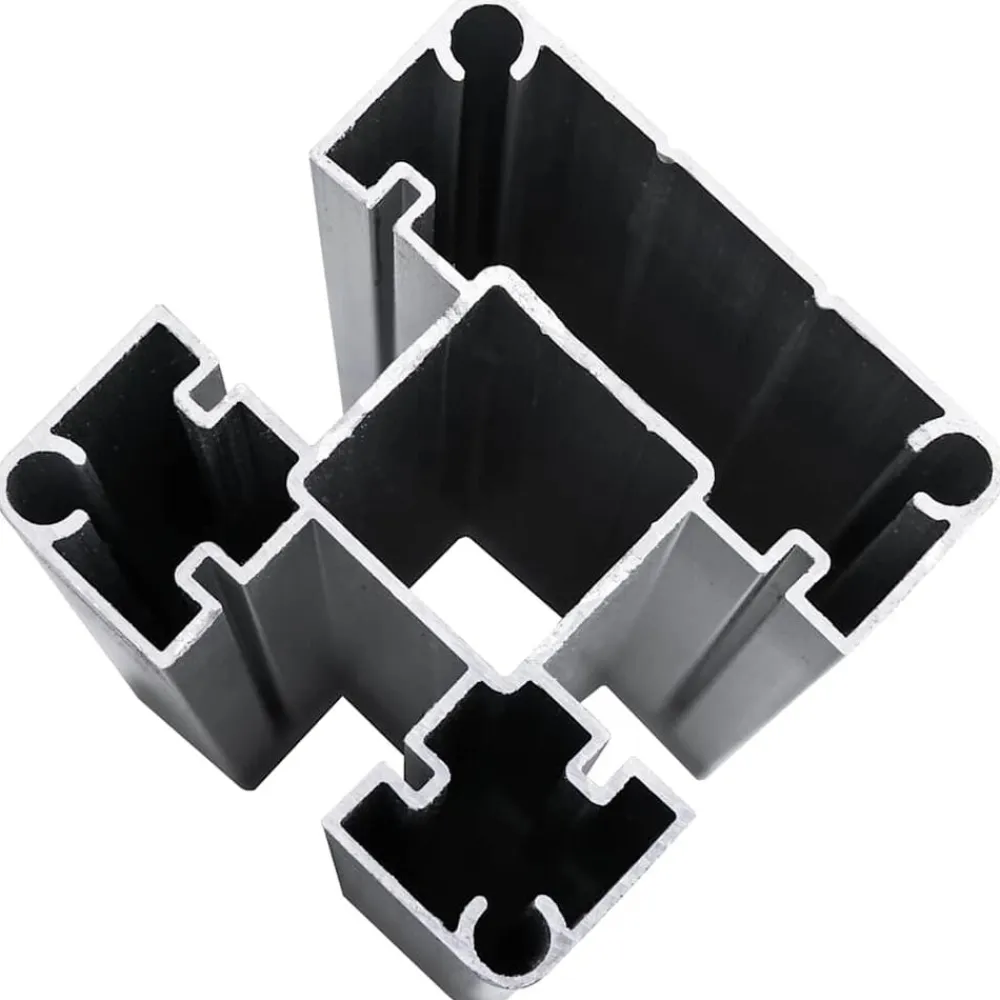 vidaXL Panel de valla WPC 175x105 cm Negro Clearance