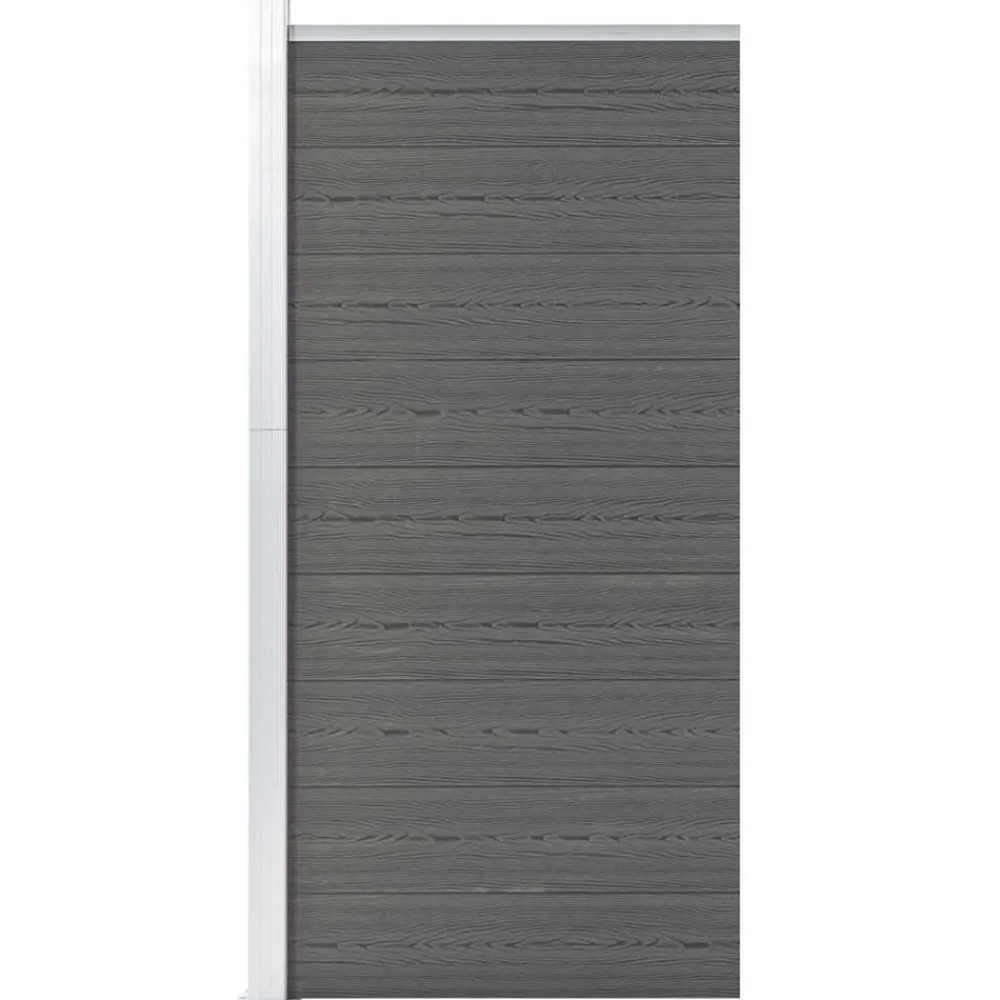 vidaXL Vallas De Jardín-Panel de valla WPC 95x186 cm