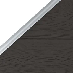 vidaXL Panel de valla WPC 95x(105-180) cm Negro Discount