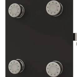 vidaXL Panel ducha de vidrio 25x47,5x130 cm Negro Outlet
