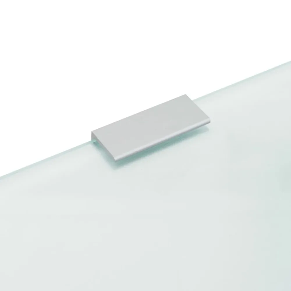 vidaXL Fontanería-Panel privacidad de urinario de pared vidrio templado 90x40 cm