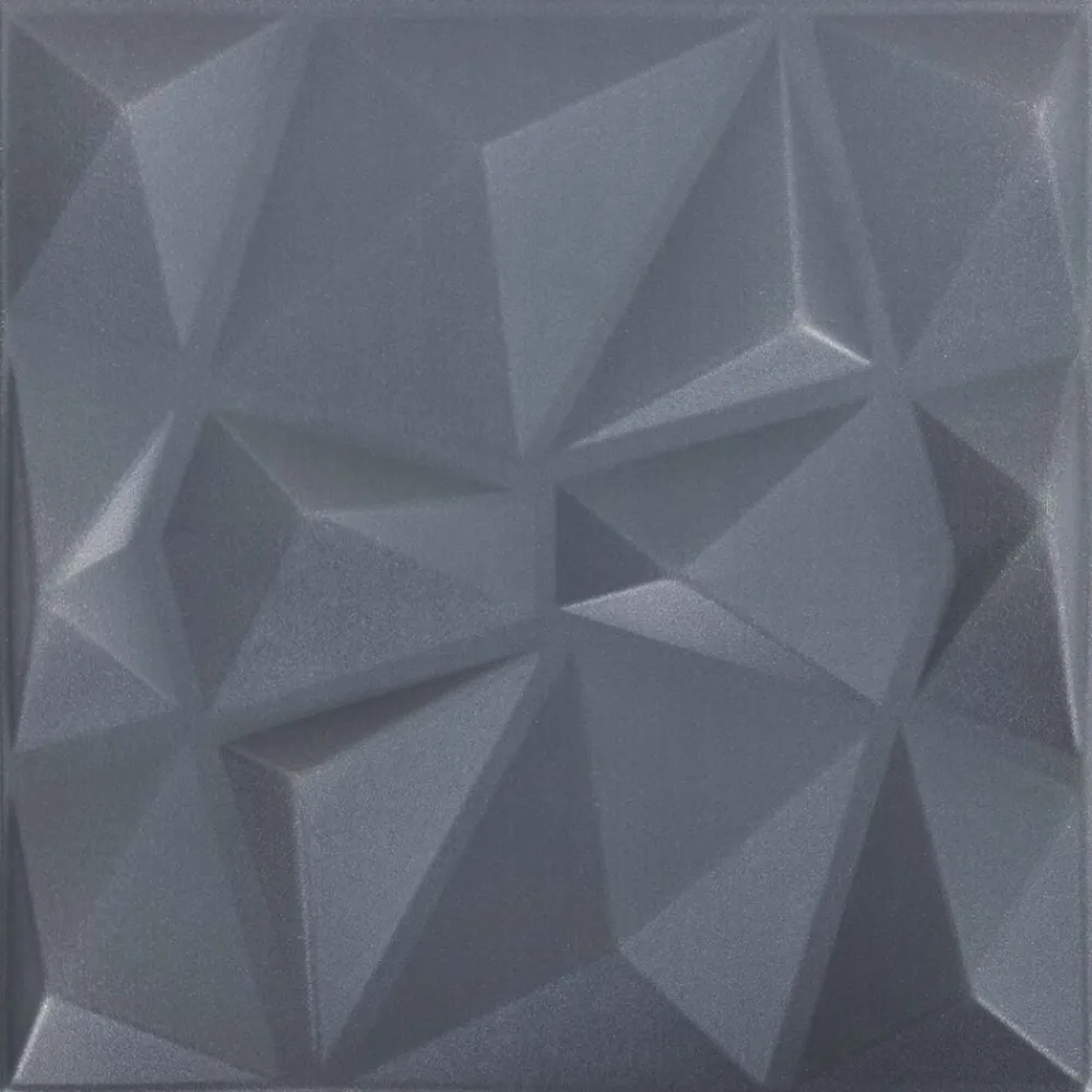 vidaXL Paneles de pared 24 pcs 50 x 50 cm Espuma XPS Gris diamante