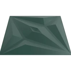 vidaXL Materiales De Construcción-Paneles de pared 48 pcs Verde Estrella 50 x 50 cm Espuma XPS
