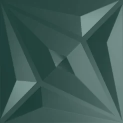 vidaXL Materiales De Construcción-Paneles de pared 48 pcs Verde Estrella 50 x 50 cm Espuma XPS