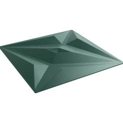 vidaXL Materiales De Construcción-Paneles de pared 12 pcs Verde Estrella 50 x 50 cm Espuma XPS