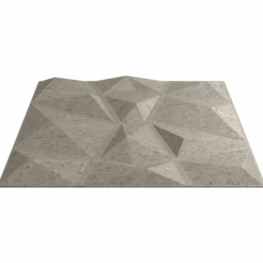 vidaXL Paneles de pared 24 pcs 50 x 50 cm Espuma XPS Gris concreto Online