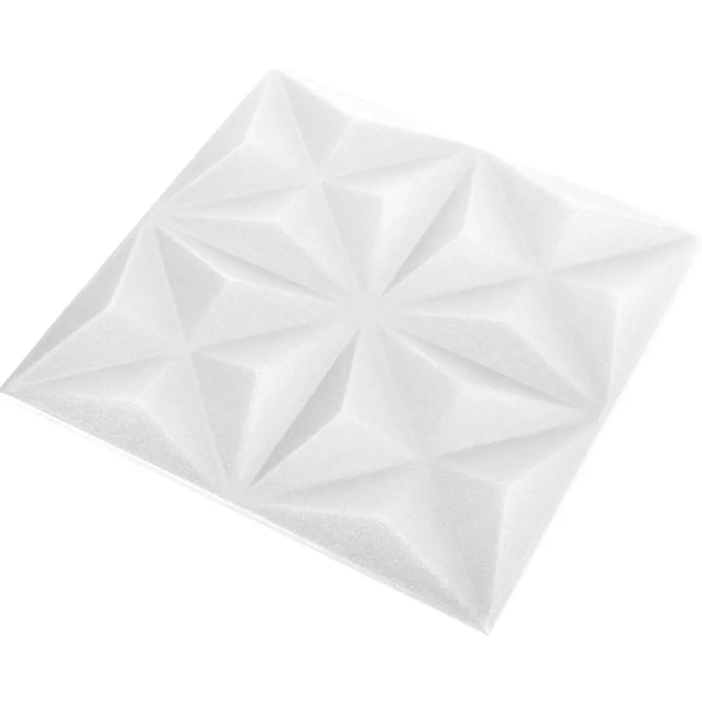 vidaXL Materiales De Construcción-Paneles de pared 48 pcs 50 x 50 cm Espuma XPS