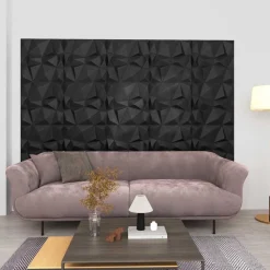 vidaXL Paneles de pared 24 pcs 50 x 50 cm Espuma XPS Negro diamante Hot