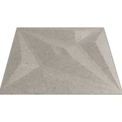 vidaXL Materiales De Construcción-Paneles de pared 12 pcs Betón Estrella 50 x 50 cm Espuma XPS
