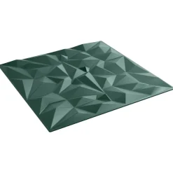 vidaXL Paneles de pared 24 pcs Verde Amatista 50 x 50 cm Espuma XPS Amatista verde Outlet