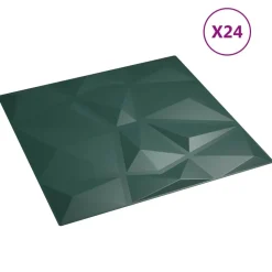 vidaXL Materiales De Construcción-Paneles de pared 24 pcs 50 x 50 cm Espuma XPS