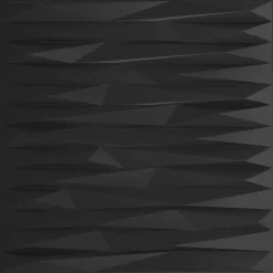 vidaXL Materiales De Construcción-Paneles de pared 24 pcs Piedra Negra 50 x 50 cm Espuma XPS