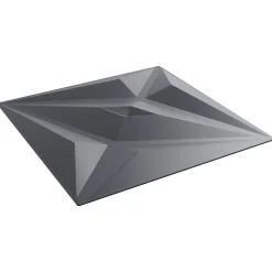 vidaXL Paneles de pared 48 pcs Gris Estrella 50 x 50 cm Espuma XPS Estrella gris Clearance