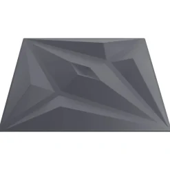 vidaXL Paneles de pared 48 pcs Gris Estrella 50 x 50 cm Espuma XPS Estrella gris Clearance