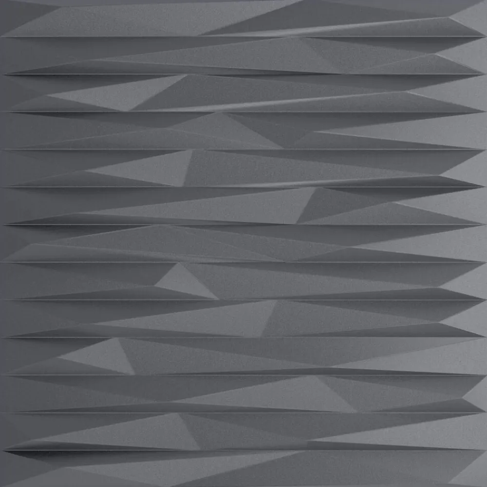 vidaXL Paneles de pared 48 pcs 50 x 50 cm Espuma XPS Gris piedra New