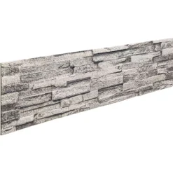 vidaXL Materiales De Construcción-Paneles de pared 10 pcs 100 x 25 cm Espuma EPS