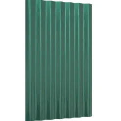 vidaXL Materiales De Construcción-Paneles de tejado 12 unidades acero galvanizado 60x36 cm