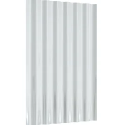 vidaXL Materiales De Construcción-Paneles de tejado 12 unidades acero galvanizado 60x36 cm