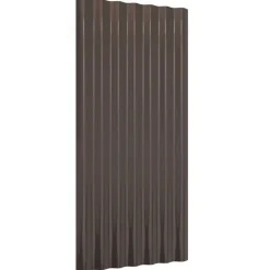 vidaXL Paneles de tejado 36 unidades acero galvanizado marrón 80x36 cm Marr&oacute;n
