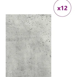 vidaXL Paneles Decorativos 12 pcs Gris Concreto 15 x 21 x 0.27 cm Gris hormig&oacute;n Best