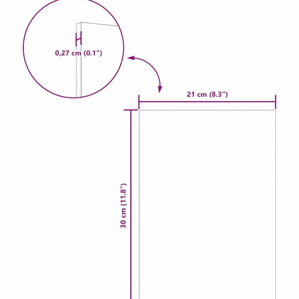 vidaXL Paneles Decorativos 12 pcs 21 x 30 x 0,27 cm White