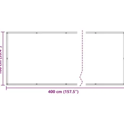 vidaXL Pantalla de Balcón 100 x 400 cm Tela Oxford Taupé Hot