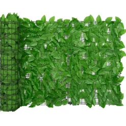 vidaXL Jardín-Pantalla de balcón de hojas 200x75 cm