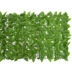 vidaXL Jardín-Pantalla de balcón de hojas 200x75 cm