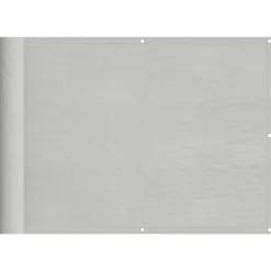 vidaXL Pantalla de balcón 100% poliéster Oxford 75x300 cm Gris claro Online
