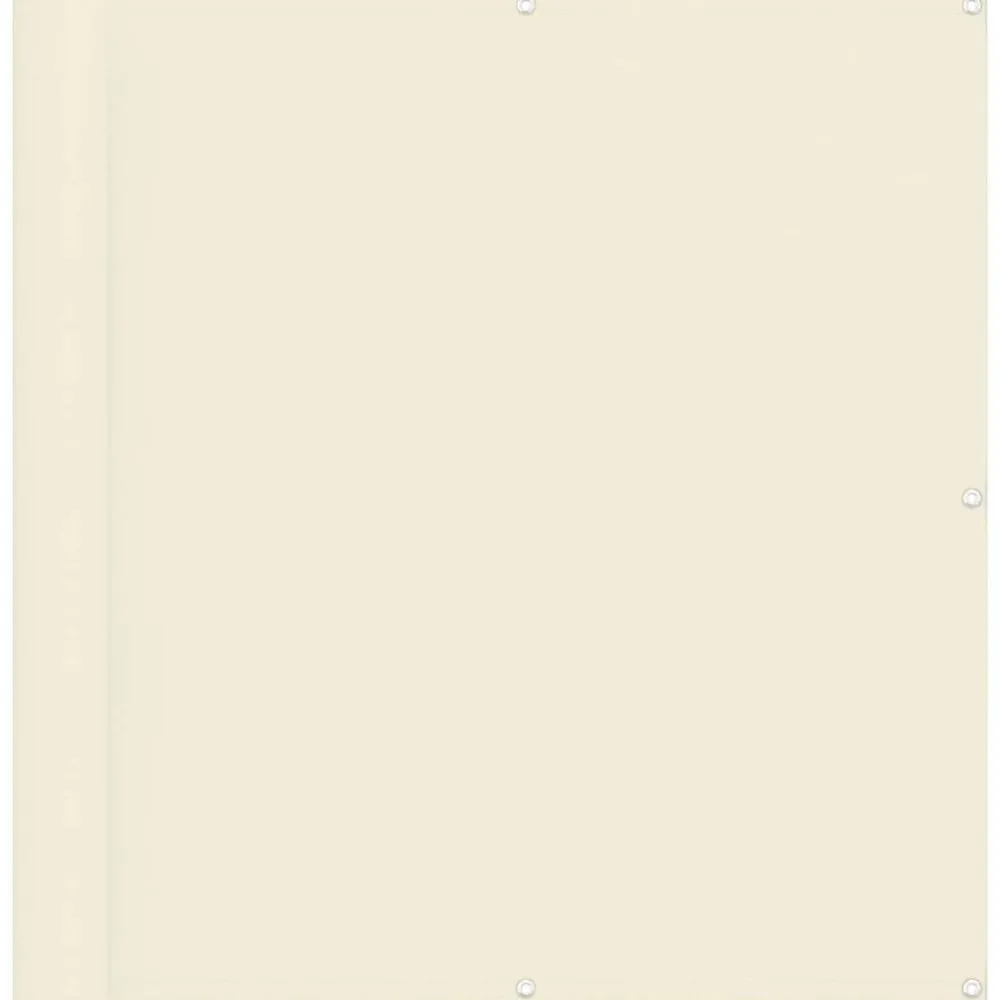 vidaXL Pantalla de Balcón 110 x 300 cm Tela Oxford Crema
