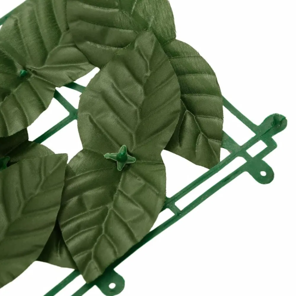vidaXL Pantalla de balcón de hojas 200x75 cm Verde oscuro Online