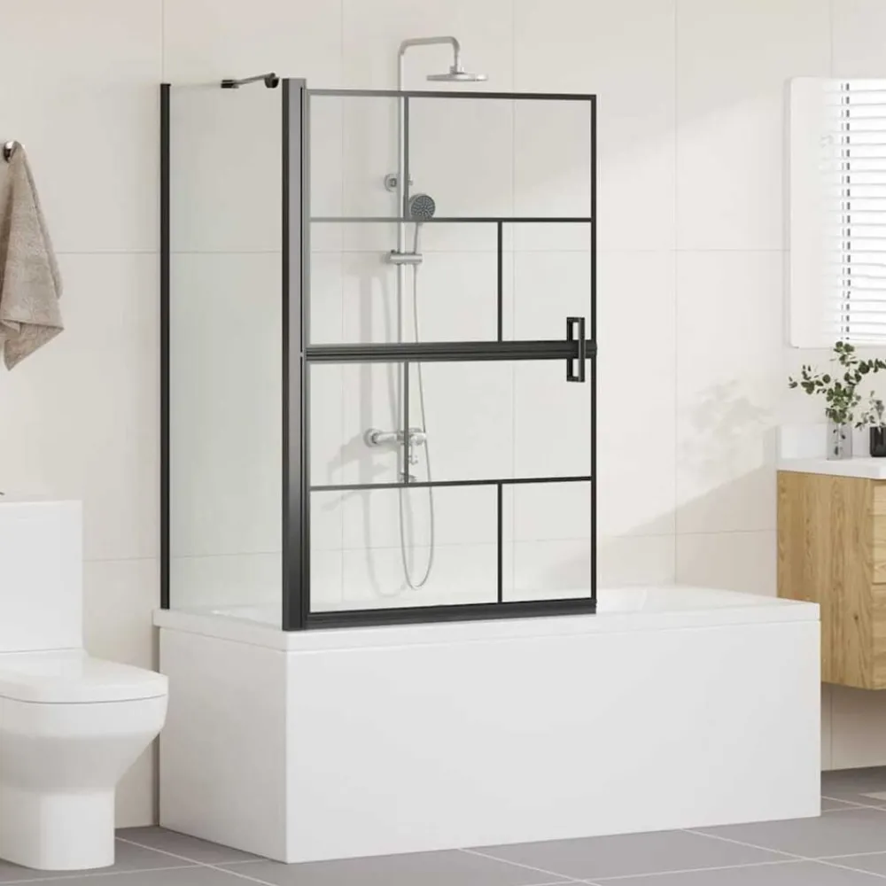 vidaXL Pantalla de ducha de baño Manual 116 x 68 x 128 cm Hot