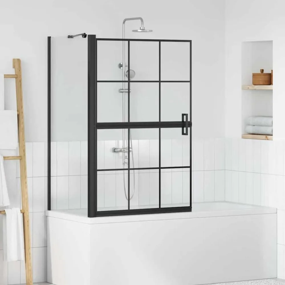 vidaXL Pantalla de ducha de baño Manual 116 x 68 x 128 cm Clearance