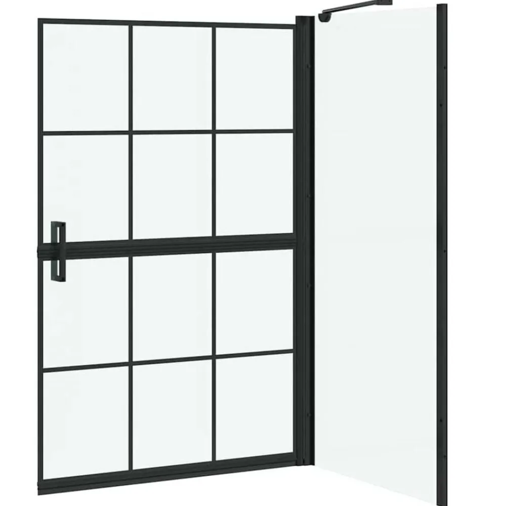 vidaXL Pantalla de ducha de baño Manual 116 x 68 x 128 cm Clearance