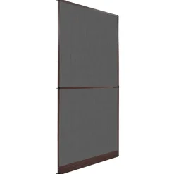 vidaXL Pantalla de Insectos con Bisagra Marrón y Negro 100 x 215 cm Marrón Outlet