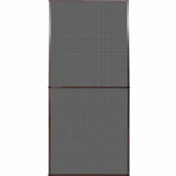 vidaXL Pantalla de Insectos con Bisagra Marrón y Negro 100 x 215 cm Marr&oacute;n Outlet
