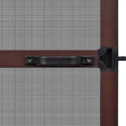 vidaXL Pantalla de Insectos con Bisagra Marrón y Negro 100 x 215 cm Marr&oacute;n Outlet
