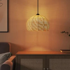 vidaXL Accesorios De Iluminación-Pantalla de lámpara de techo hierro y papel Ø36x26 cm