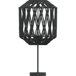 vidaXL Accesorios De Iluminación-Pantalla de lámpara hierro y papel negra Ø23x28 cm