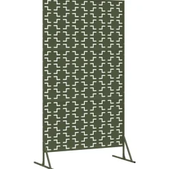 vidaXL Vallas De Jardín-Pantalla de Privacidad Oliva 100 x 50 x 180 cm Acero