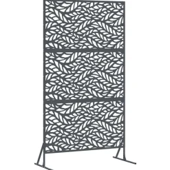 vidaXL Vallas De Jardín-Pantalla de Privacidad Antracita 100 x 50 x 180 cm Acero