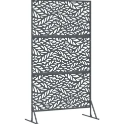 vidaXL Vallas De Jardín-Pantalla de Privacidad Antracita 100 x 50 x 180 cm Acero