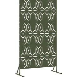 vidaXL Vallas De Jardín-Pantalla de Privacidad Oliva 100 x 50 x 180 cm Acero