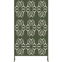 vidaXL Vallas De Jardín-Pantalla de Privacidad Oliva 100 x 50 x 180 cm Acero