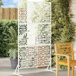 vidaXL Pantalla de Privacidad 100 x 50 x 180 cm Acero White Outlet