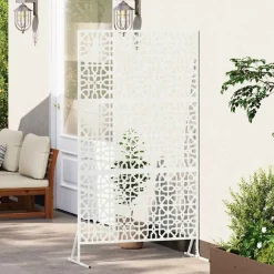 vidaXL Pantalla de Privacidad 100 x 50 x 180 cm Acero White Outlet